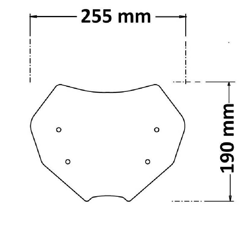 Parabrisas bajo ahumado oscuro YAMAHA mt09 sp 22-23